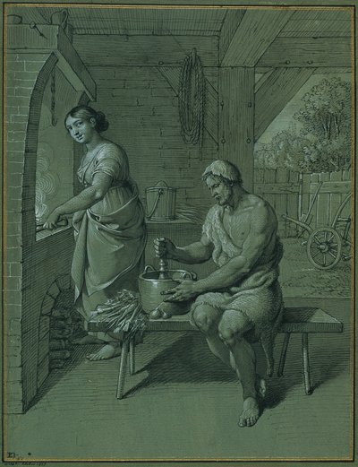 Hercules and Omphale by Johann Peter Krafft