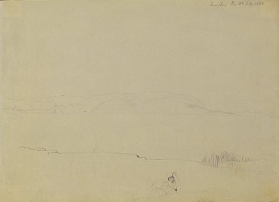 Landscape Sketch from Lake Balaton by Johann Peter Krafft