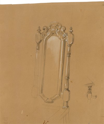 Study of a Chair Back by Johann Peter Krafft