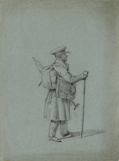Study of a Traveling Painter by Johann Peter Krafft