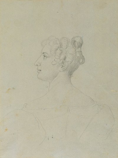 Female Portrait Study by Johann Peter Krafft