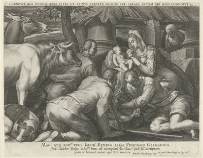 Adoration of the Shepherds by Johann Sadeler (I)
