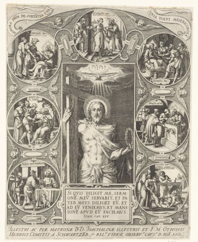 Christ and the Works of Mercy by Johann Sadeler (I)