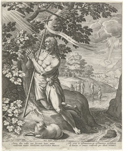 John the Baptist in the Wilderness by Johann Sadeler (I)