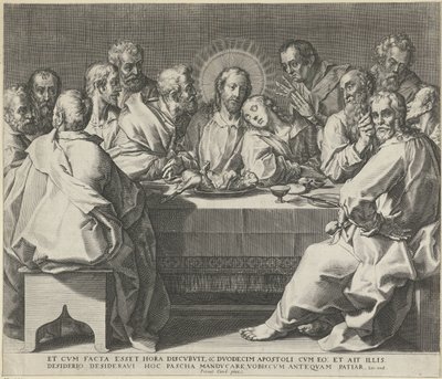 The Last Supper by Johann Sadeler (I)