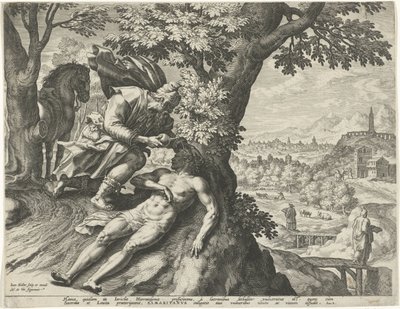 Parable of the Good Samaritan by Johann Sadeler (I)