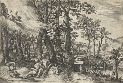 Venus and Adonis by Johann Sadeler (I)