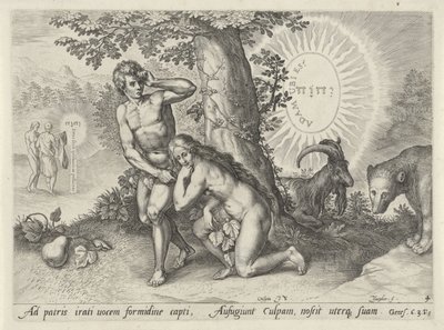 Fall of Man (series title) by Johann Sadeler (I)