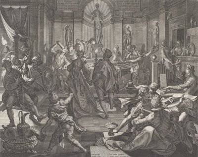 A Pleasure House, 1588 by Johann Sadeler I