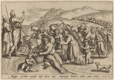 The Exodus from Egypt by Johann Sadeler I