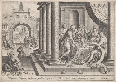 The Plague of Frogs by Johann Sadeler I