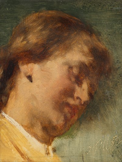 Head of a Sleeping Girl by Johann  Till der Jüngere