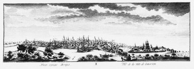 View of Yakutsk by Johann Wilhelm Lürsenius