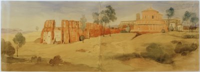 View of Santa Costanza by Johann Wilhelm Schirmer