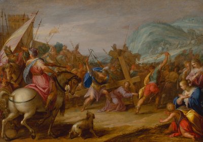 Carrying the Cross by Johann or Hans von Aachen