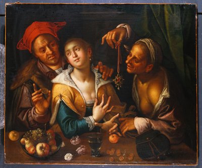 Mercenary Love by Johann or Hans von Aachen