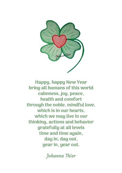 Happy New Year (Version 1) by Johanna Thier