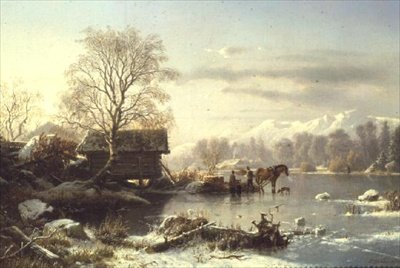 The Frozen Lake by Johannes Bartolomaus Duntze