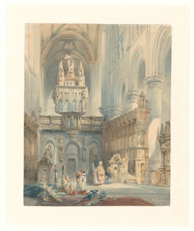 Church Interior by Johannes Bosboom (signed by artist)