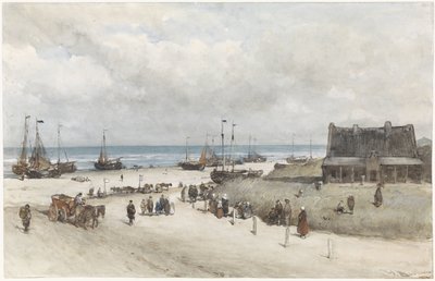 The Beach at Scheveningen by Johannes Bosboom