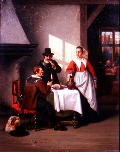 A Tavern Interior by Johannes Christoffel Vaarberg
