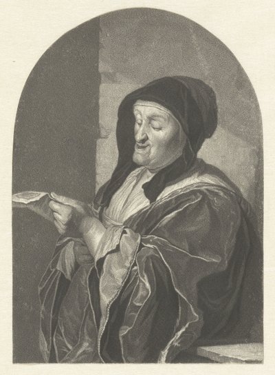 Singing Old Woman by Johannes Cornelis Mertens