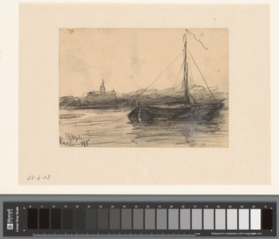 View of Haarlem from the Water by Johannes Gijsbert Vogel