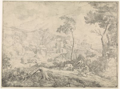 Three Shepherds in a Storm by Johannes Gottlieb Glauber