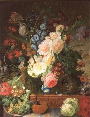 Still Life of Flowers by Johannes Hendrick Fredriks