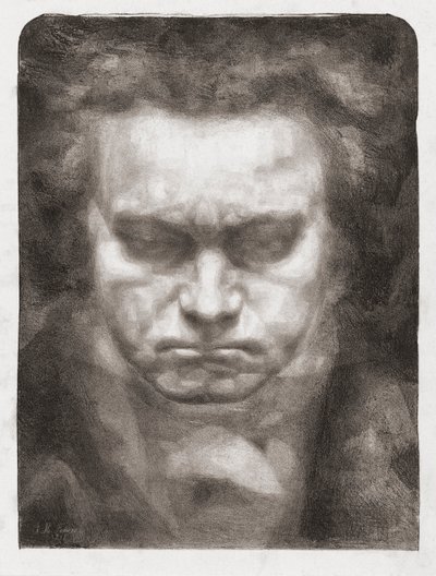 Ludwig van Beethoven, portrait by Johannes Hendricus Fekkes