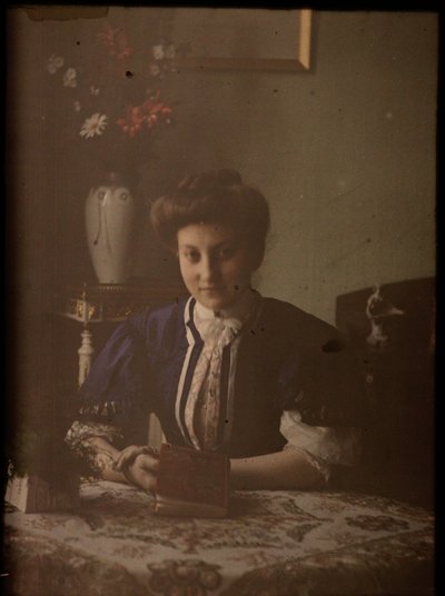 Woman at Table by Johannes Hendrikus Antonius Maria Lutz