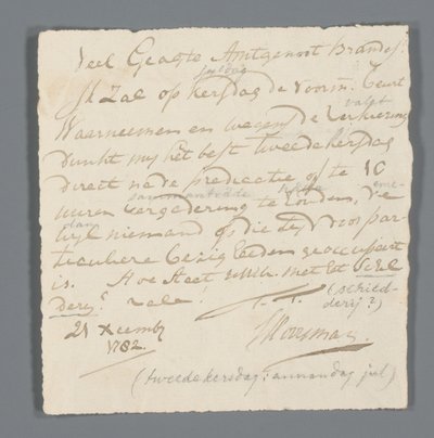 Note on Observing a Sermon by Johannes Hooyman