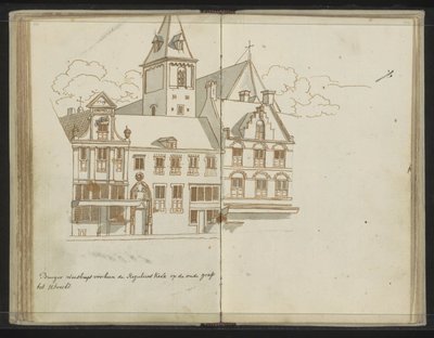 Civic Orphanage on the Oudegracht in Utrecht by Johannes Huibert Prins