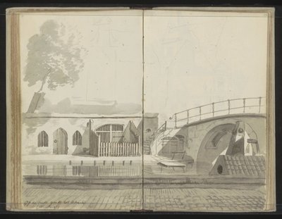 Weesbrug over de Oudegracht in Utrecht by Johannes Huibert Prins