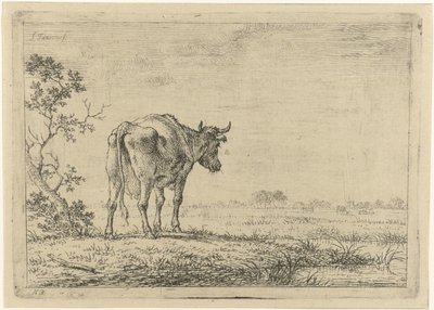 Cow in Meadow by Johannes Janson