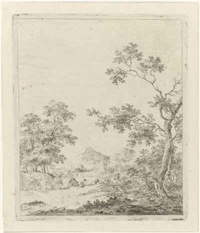 Landscape with Fisherman by Johannes Janson