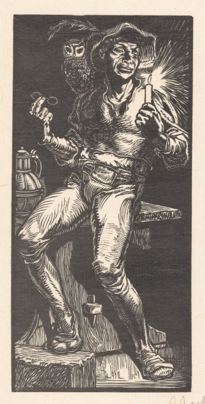 Till Eulenspiegel by Johannes Josephus Aarts (signed by artist)