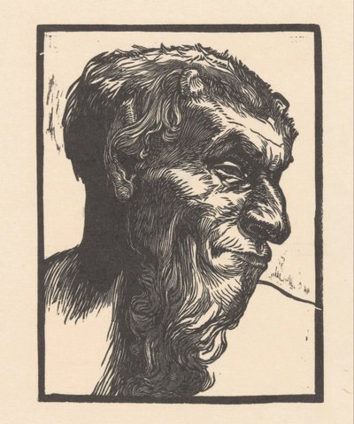 Head of a Faun by Johannes Josephus Aarts