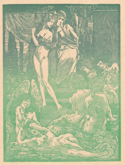 Nine Fantastic Female Figures by Johannes Josephus Aarts