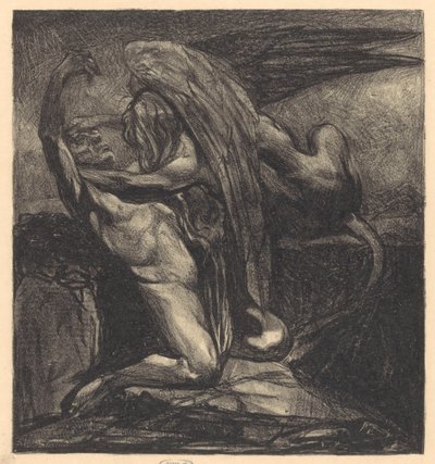 Sphinx with Lifeless Man by Johannes Josephus Aarts