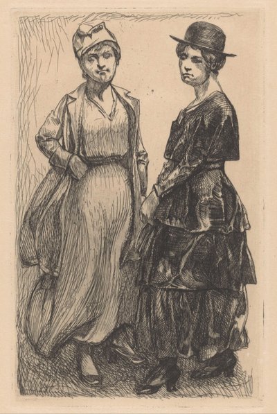 Two Women by Johannes Josephus Aarts