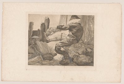 Worker Pushing by Johannes Josephus Aarts