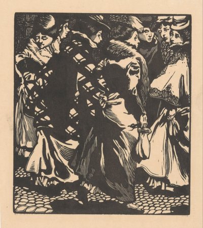 Seven Women on the Street by Johannes Josephus Aarts