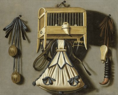 Still-Life with Hunting Equipment by Johannes Leemans