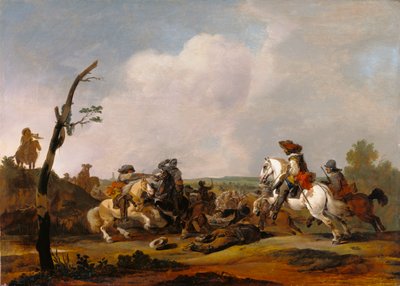 Battle Scene by Johannes Lingelbach