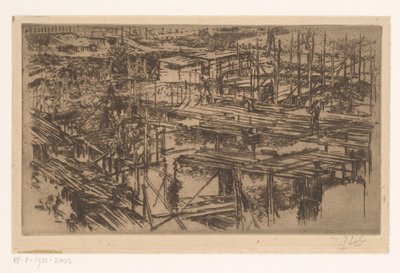 Construction Site with Scaffolding by Johannes Löhr