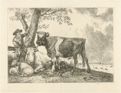 Bull and Farmer by Johannes Mock