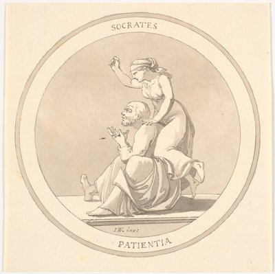 "SOCRATES / PATIENTIA" by Johannes Wiedewelt