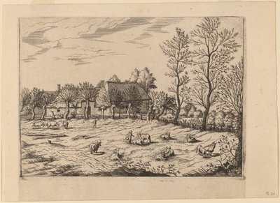 Farm by Johannes and Lucas van Doetechum after Master of the Small Landscapes