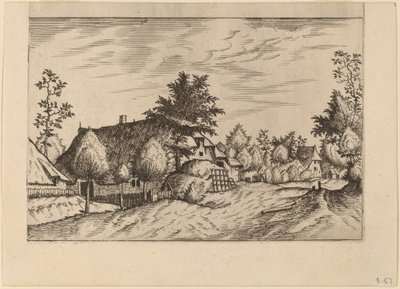 Village Street by Johannes van Doetechum, the Elder and Lucas